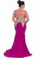 Long Purple Oversized Evening Dress O4272