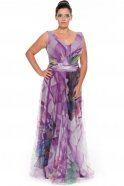 Long Purple Oversized Evening Dress ST5238