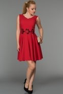 Short Red Evening Dress DS330