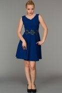 Short Sax Blue Evening Dress DS330