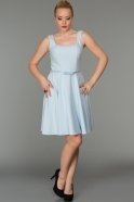 Short Blue Evening Dress ABK096