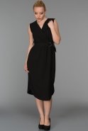Short Black Evening Dress T2998