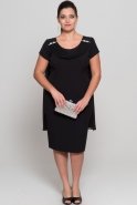 Short Black Plus Size Dress ALK6001
