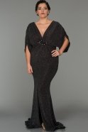Long Black Plus Size Dress FB4117