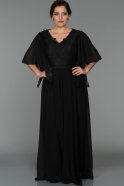Long Black Oversized Evening Dress NRB5090
