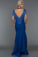 Long Sax Blue Evening Dress ABU017