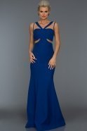 Long Sax Blue Evening Dress ABU160