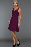 Short Violet Evening Dress C8062