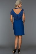 Short Sax Blue Evening Dress C8088