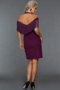 Short Violet Evening Dress C8088
