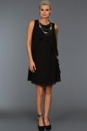 Short Black Evening Dress DS104