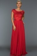 Long Red Evening Dress F4283