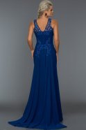 Long Sax Blue Evening Dress ABU138