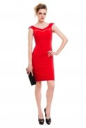 Short Red Coctail Dress C8010
