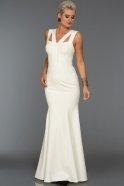 Long White Evening Dress ST4021