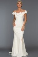 Long White Evening Dress ST9146