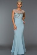 Long Blue Evening Dress W6053