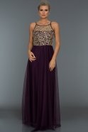 Long Purple Evening Dress AR38025