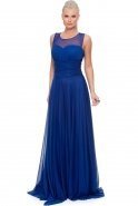 Long Sax Blue Evening Dress ABU092