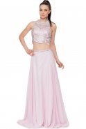 Long Powder Color Prom Dress ABU338