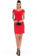 Short Red Evening Dress C8012