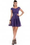 Short Purple Evening Dress AB8036