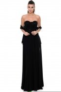 Long Black Sweetheart Evening Dress AL8633