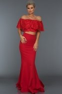 Long Red Evening Dress ABU269