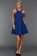 Short Sax Blue Evening Dress ABK004