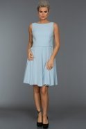 Short Blue Evening Dress W8020