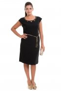 Black Oversized Evening Dress C2163