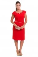 Red Oversized Evening Dress C2163