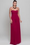 Long Plum Prom Dress C3279