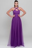 Long Purple Evening Dress C7192
