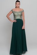 Long Emerald Green Evening Dress S4348