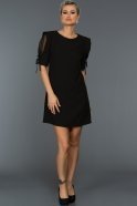 Short Black Evening Dress A60658