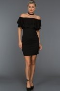 Short Black Evening Dress ABK130