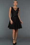 Short Black Evening Dress DS342