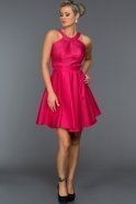 Short Fuchsia Evening Dress DS366