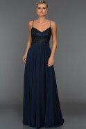 Long Navy Blue Evening Dress ABU573