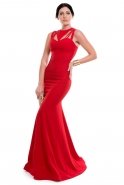 Long Red Evening Dress C3260