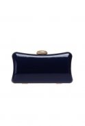 Navy Blue Patent Leather Evening Bag V253