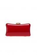 Red Leather Evening Bag V253
