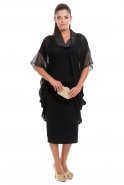 Black Large Size Evening Dress AL8357