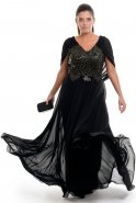 Black Large Size Evening Dress AL8086