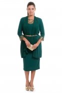 Green Large Size Evening Dress AL8350