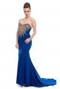 Long Sax Blue Evening Dress AL7187