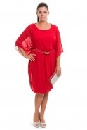 Red Large Size Evening Dress AL5579