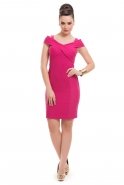 Short Fuchsia Evening Dress C2149