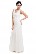 Long White Evening Dress T2168